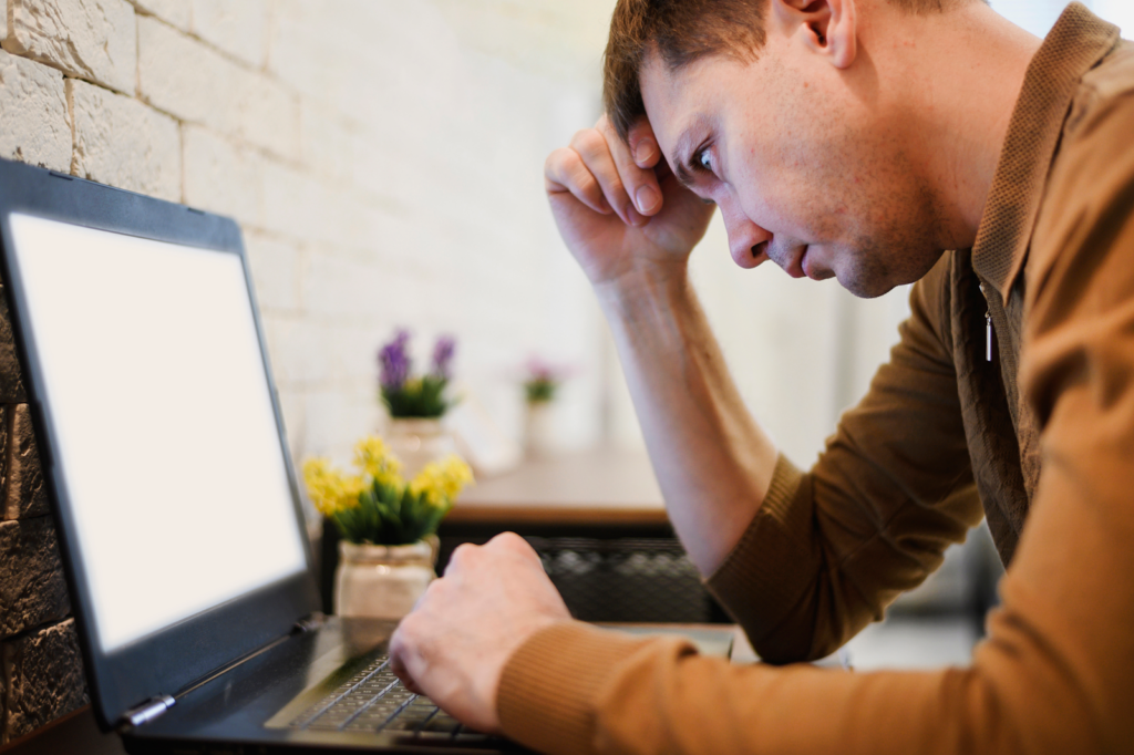 person on a laptop