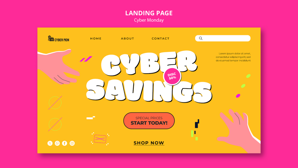 landing page template